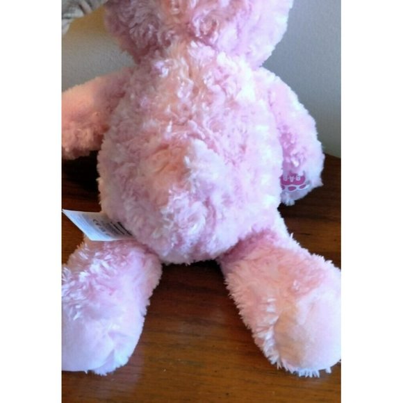 Build A Bear Heartbeat Plush Bear Pink 17” Blue Eyes - Picture 5 of 7